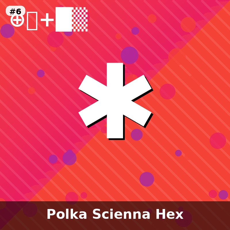 Polka Scienna Hexagon Set - 6